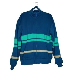 Vintage Men’s Izod Club Reversible Sweater Windbreaker Jacket Medium Pockets￼